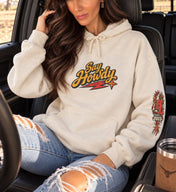 Say Howdy Western Graphic Hoodie - Hoodie