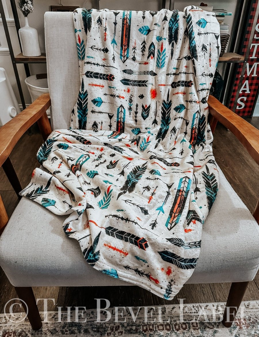 Spirits Velveteen Plush Blanket, Cozy Home Decor, Perfect for Snuggling, Rustic Gift, Bohemian Style | blanket |
