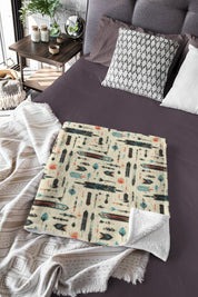 Spirits Velveteen Plush Blanket, Cozy Home Decor, Perfect for Snuggling, Rustic Gift, Bohemian Style | blanket |