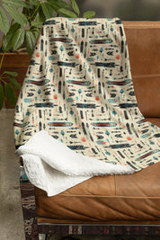 Spirits Velveteen Plush Blanket, Cozy Home Decor, Perfect for Snuggling, Rustic Gift, Bohemian Style | blanket |
