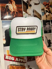 Stay Rowdy Patched Trucker Hat | trucker hat | Stay Rowdy Patched Trucker Hat