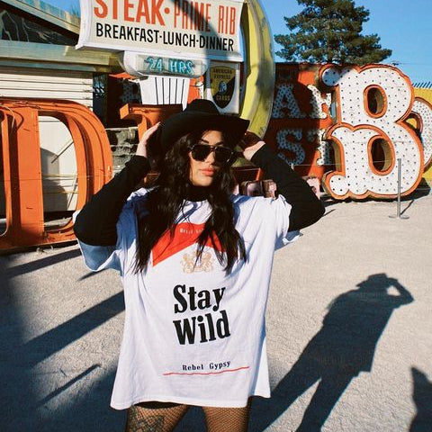 Stay Wild T-Shirt Dress - T-Shirt