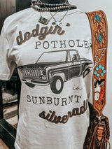 "Sunburnt Silverado" Women's Western Graphic Tee — Country Music & Summer Style