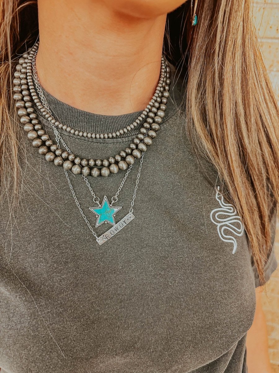 Turquoise Star Western Pendant Necklace, 18-Inch – The Bevel Label