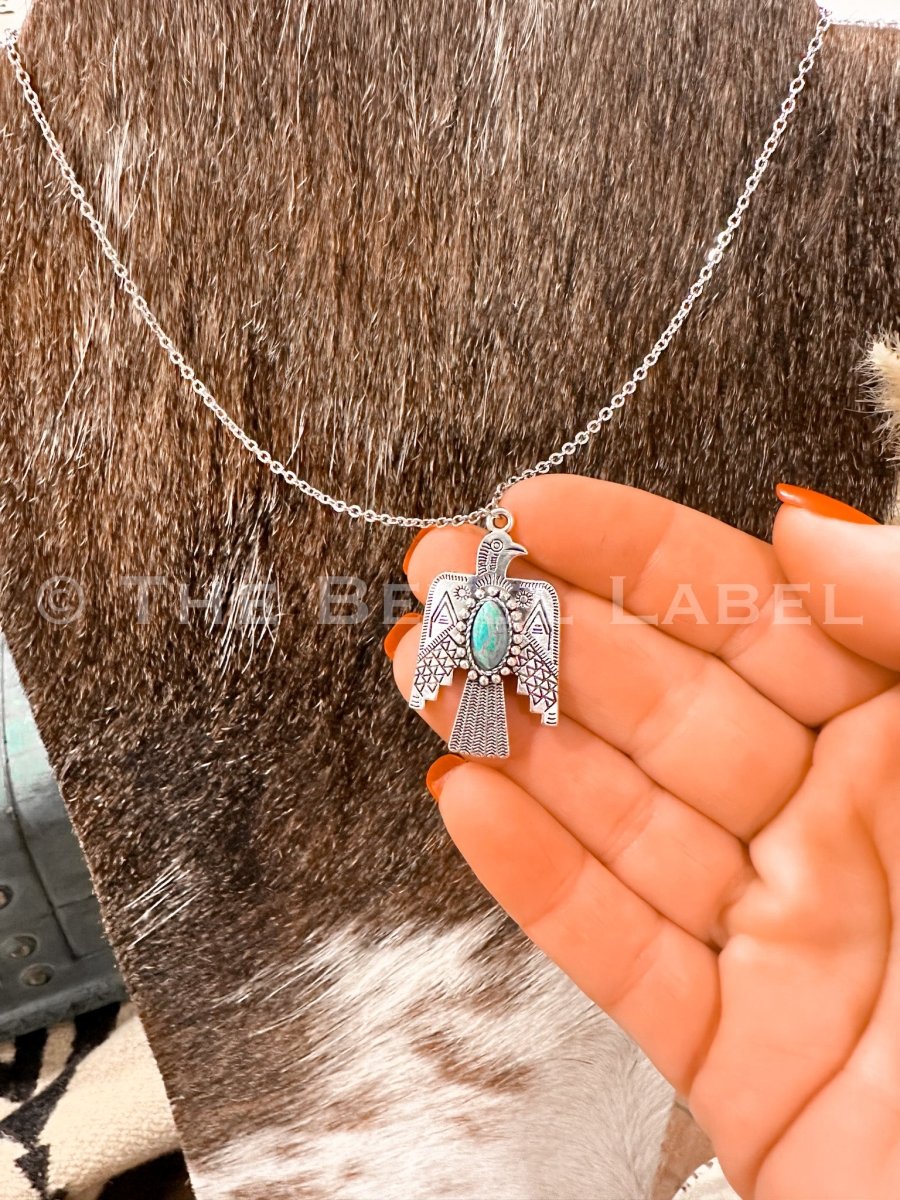 Thunderbird Turquoise Necklace - necklace