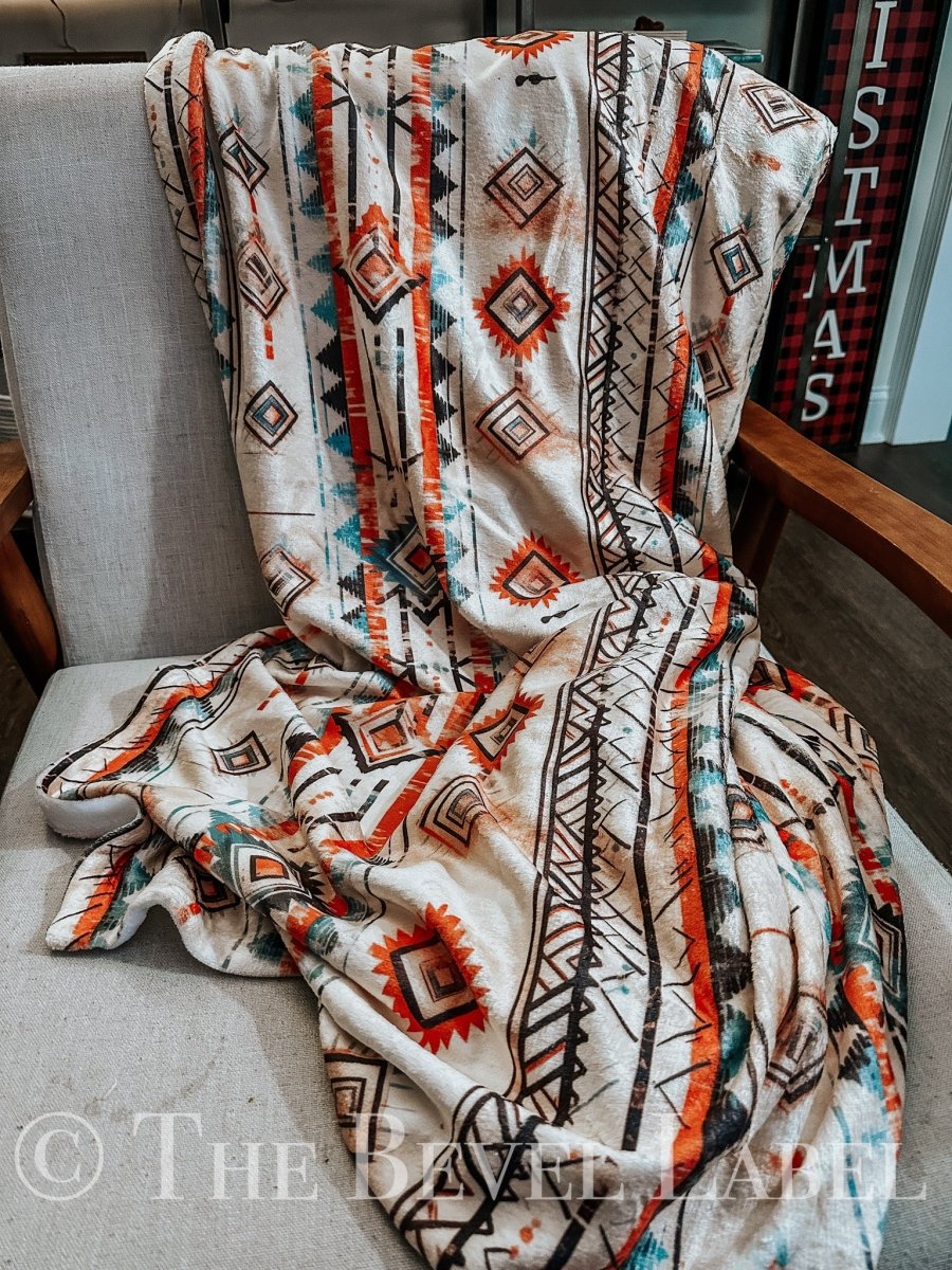Tribes Velveteen Plush Blanket, Cozy Home Decor, Perfect for Snuggling, Rustic Gift, Bohemian Style | blanket |