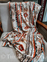 Tribes Velveteen Plush Blanket, Cozy Home Decor, Perfect for Snuggling, Rustic Gift, Bohemian Style