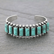 Trixie Turquois Open Cuff Bangle | bracelet | Trixie Turquois Open Cuff Bangle