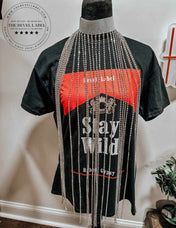 Vegas Rhinestone Fringe Choker Tassel Necklace | necklace |