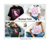 Vintage Honky Tonk Cowgirl Club T-Shirt | T-Shirt |