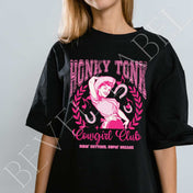 Vintage Honky Tonk Cowgirl Club T-Shirt | T-Shirt |