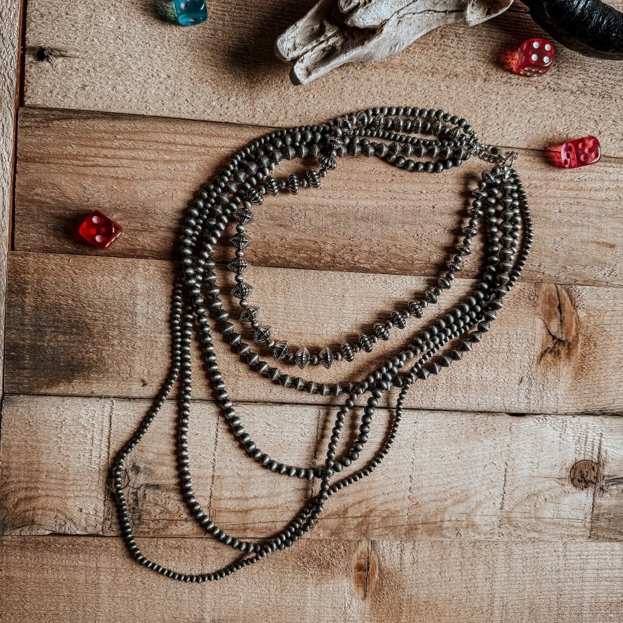 Western Pearl Multi - Layered Necklace | necklace | Western Pearl Multi - Layered Necklace