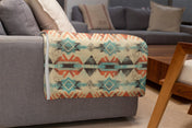Western Sixes Plush Blanket, Cozy Home Decor, Perfect for Snuggling, Southwest Aztec Decor, Rustic Gift, Bohemian Style | blanket |