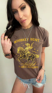 Whiskey Bent & Hellbound Cowboy Rider T-Shirt | Western Graphic Tee | T-Shirt | Whiskey Bent & Hellbound Cowboy Rider T-Shirt | Western Graphic Tee