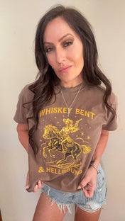 Whiskey Bent & Hellbound Cowboy Rider T-Shirt | Western Graphic Tee | T-Shirt | Whiskey Bent & Hellbound Cowboy Rider T-Shirt | Western Graphic Tee