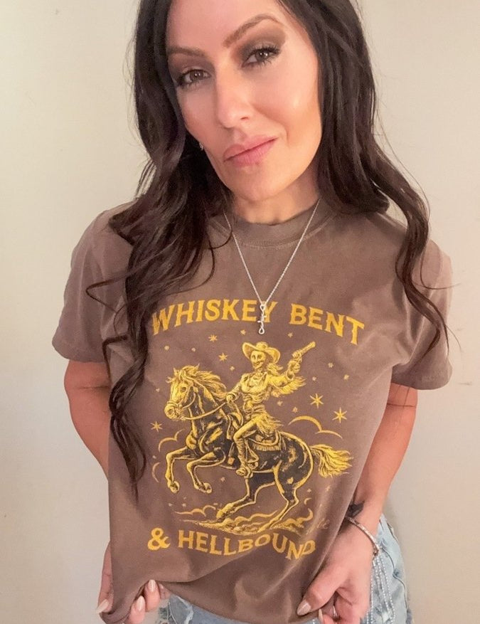 Whiskey Bent & Hellbound Cowboy Rider T-Shirt | Western Graphic Tee | T-Shirt | Whiskey Bent & Hellbound Cowboy Rider T-Shirt | Western Graphic Tee