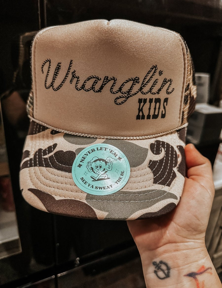 Wranglin Kids Hat - trucker hat
