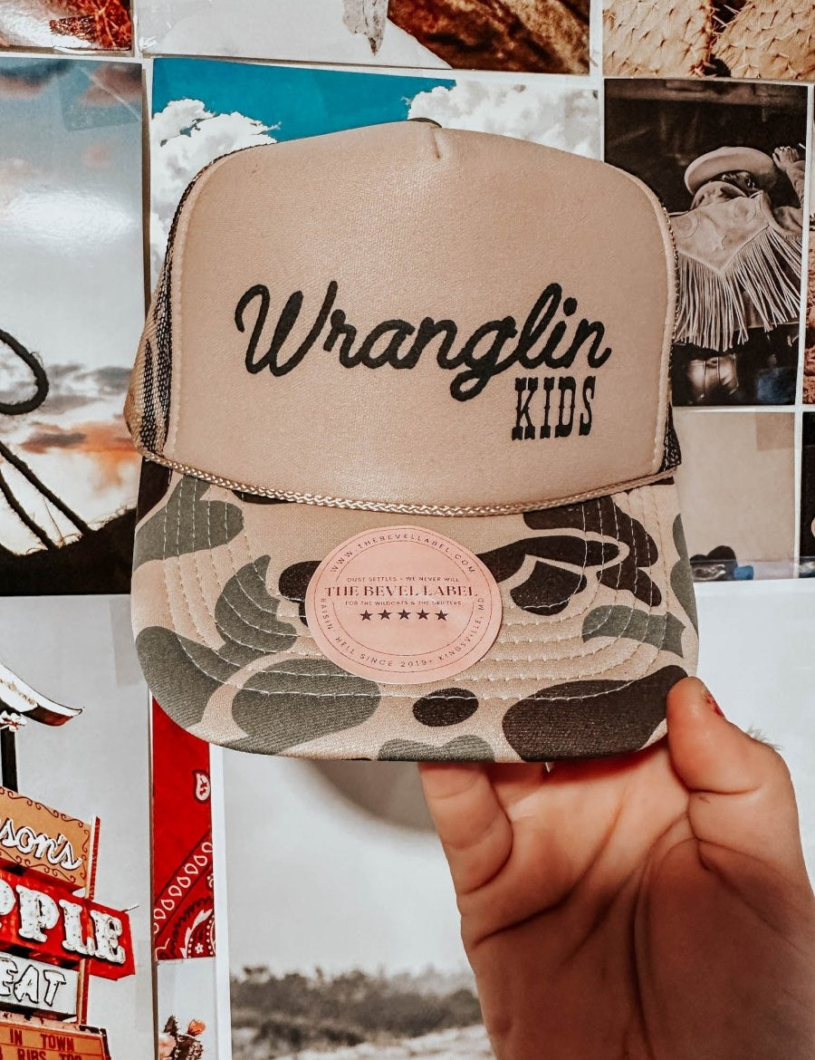 Wranglin Kids Hat - trucker hat