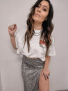 Alexa Satin Skirt - ladies skirt