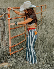 Andrea Rhinestone Crop Top | Shirts & Tops | Andrea Rhinestone Crop Top - Western Boho Chic Boutique