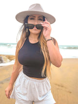 Black Crop Top