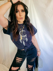 Black Vintage Distressed Ankle Denim | distressed denim | Black Vintage Distressed Ankle Denim - Western Boho Chic Boutique