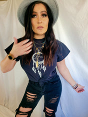 Black Vintage Distressed Ankle Denim | distressed denim | Black Vintage Distressed Ankle Denim - Western Boho Chic Boutique