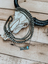 Bolt Pendant Bar Necklace