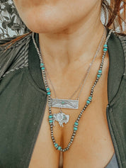 Buffalo Turquoise Necklace - necklace