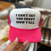 Can't Get Too Crazy Hat | trucker hat | Can't Get Too Crazy Hat - Western Boho Chic Boutique