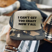 Can't Get Too Crazy Hat | trucker hat | Can't Get Too Crazy Hat - Western Boho Chic Boutique