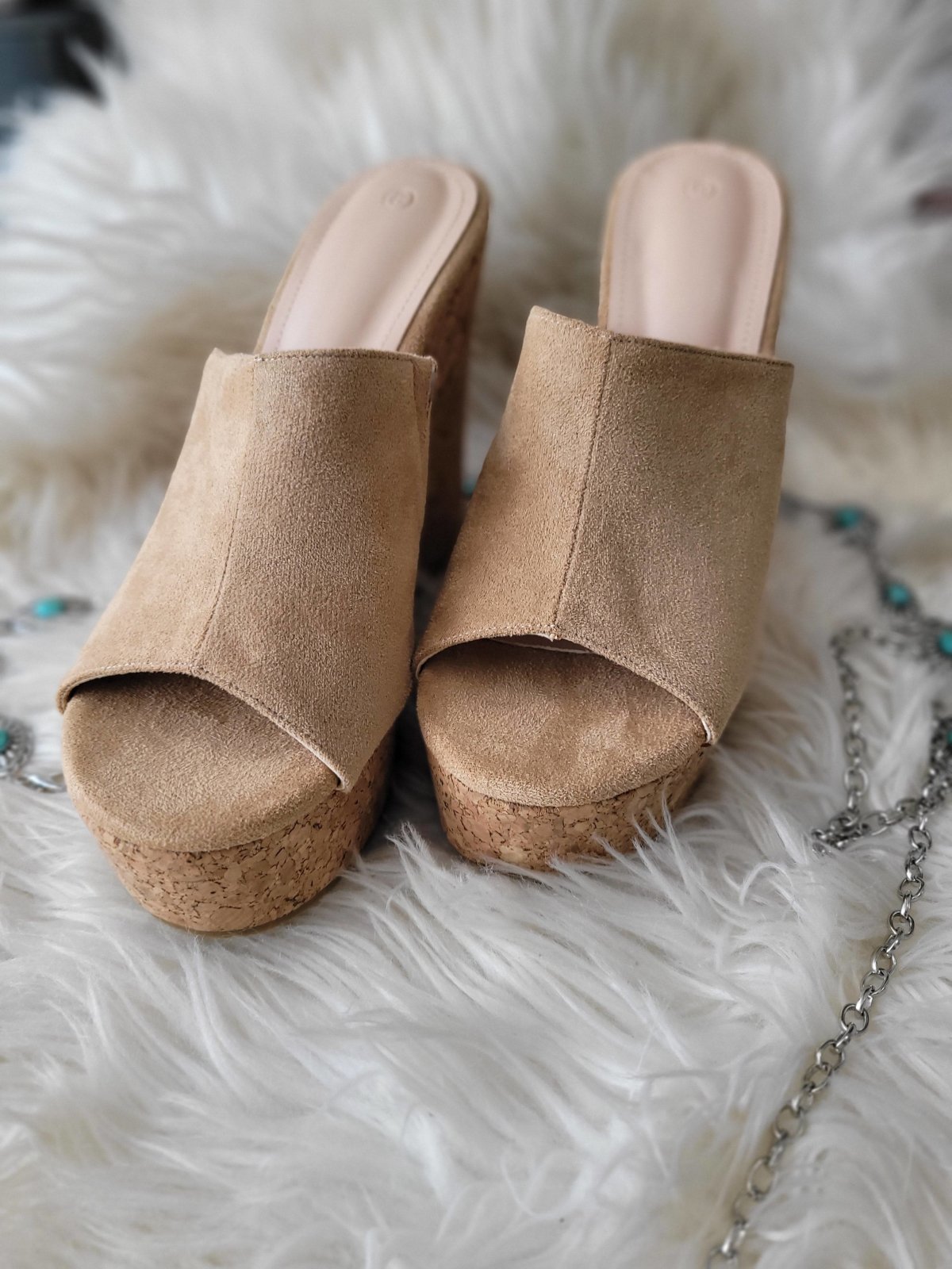 Carrie Cork Sandals - ladies shoes
