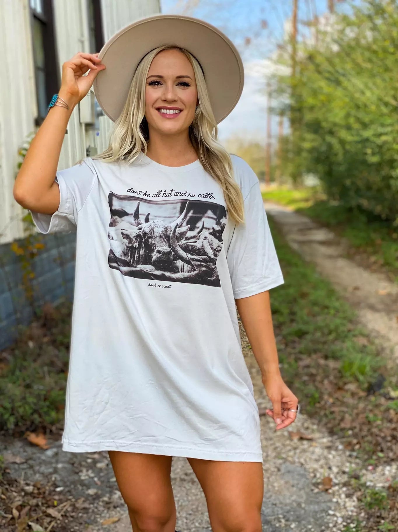 Cattle Cowgirl Tee - Dresses