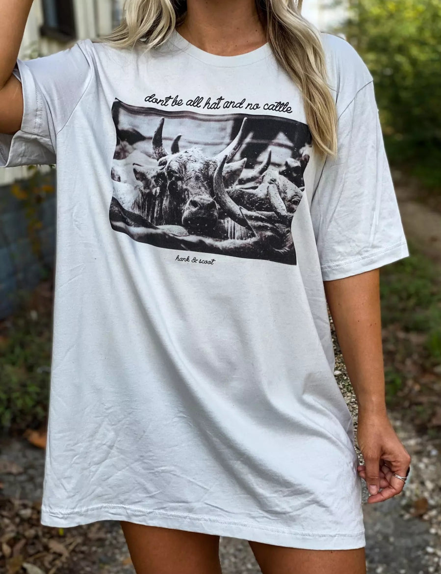Cattle Cowgirl Tee | tee | Cattle Cowgirl Tee | tee | Cattle Cowgirl Tee - Western Boho Chic Boutique