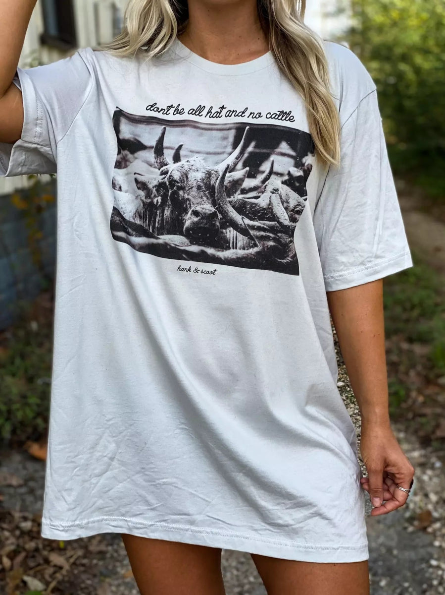 Cattle Cowgirl Tee | tee | Cattle Cowgirl Tee | tee | Cattle Cowgirl Tee - Western Boho Chic Boutique