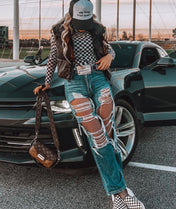 Checkmate Sheer Top | Shirts & Tops |