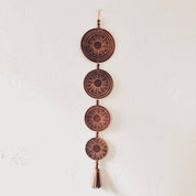 Circle Of Life Leather Wall Decor - leather wall hanging