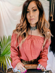 Corben Off Shoulder Top | Shirts & Tops | Corben Off Shoulder Top - Western Boho Chic Boutique