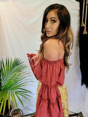 Corben Off Shoulder Top | Shirts & Tops | Corben Off Shoulder Top - Western Boho Chic Boutique