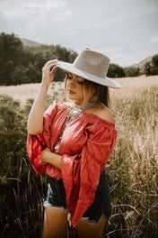 Corben Off Shoulder Top | Shirts & Tops | Corben Off Shoulder Top - Western Boho Chic Boutique