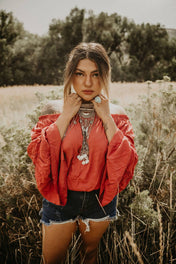 Corben Off Shoulder Top | Shirts & Tops | Corben Off Shoulder Top - Western Boho Chic Boutique