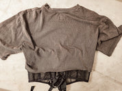 Cori Vintage Band Corset Top - top