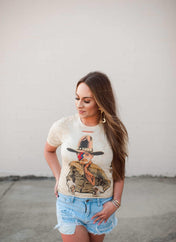 Cowboy Tee | FLANNEL | Cowboy Tee - Western Boho Chic Boutique
