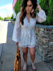 Cream Swiss Romper | mini romper | Cream Swiss Romper - Western Boho Chic Boutique