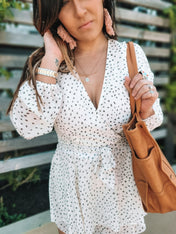 Cream Swiss Romper | mini romper | Cream Swiss Romper - Western Boho Chic Boutique