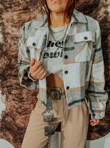 Cropped Danica Grey Shacket