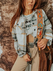 Cropped Danica Grey Shacket | shacket | Cropped Danica Grey Shacket
