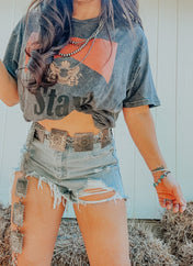 Daisy High Low Denim Shorts | denim shorts |