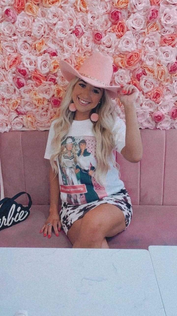 Gone Country Barbie Tee - graphic tee