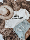 Hey Cowboy Crop Top - Shirts & Tops